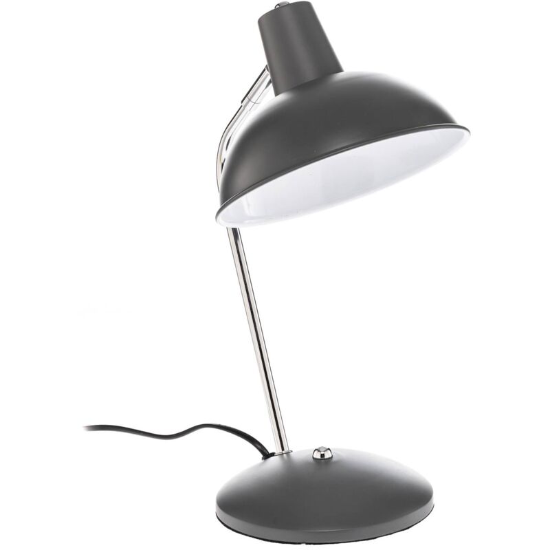 Image of Jamelia lampada da tavolo, acciaio, grigio - grigio satinato - Lindby