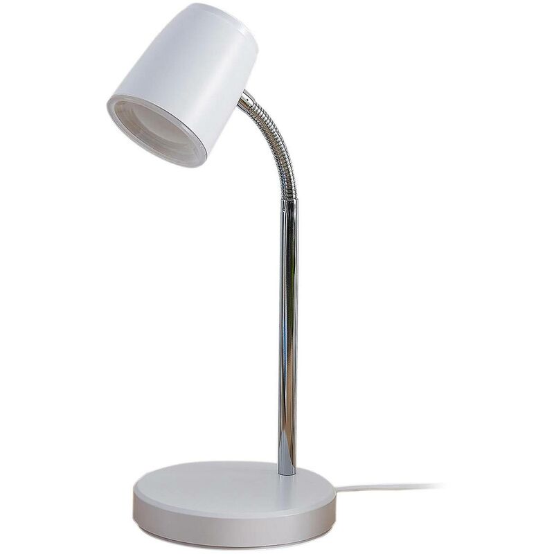 

Lindby Jegor lámpara de mesa LED en blanco