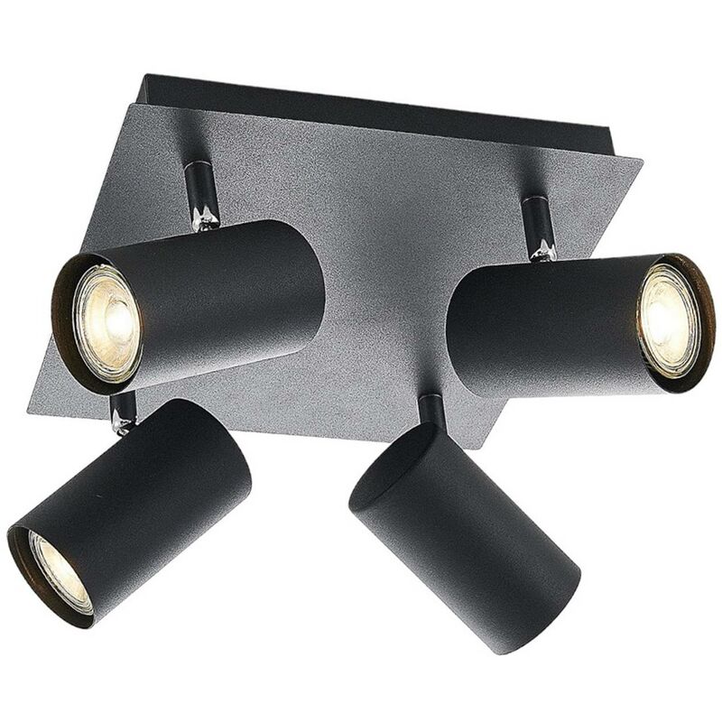 

Lindby Joffrey lámpara de techo, 4 luces, negro