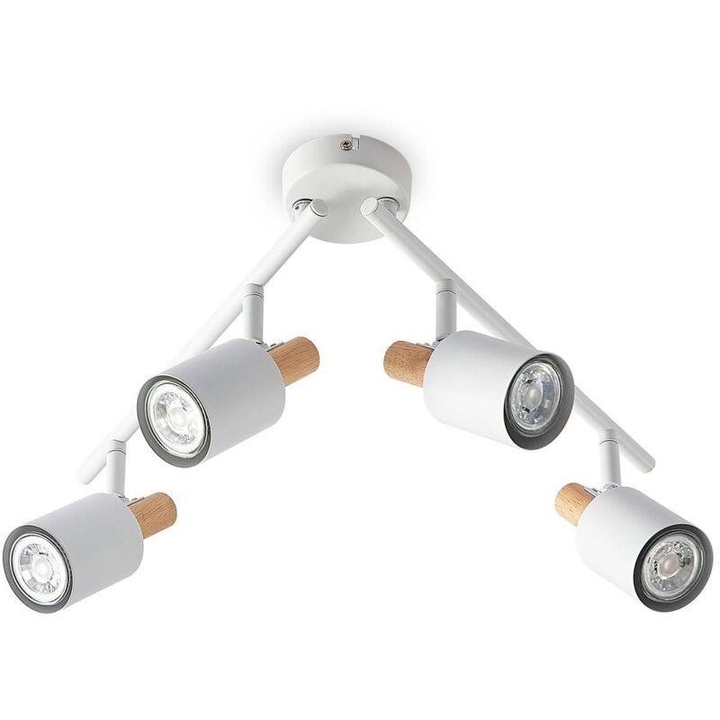 

Lindby Junes foco de techo, 4 luces, blanco