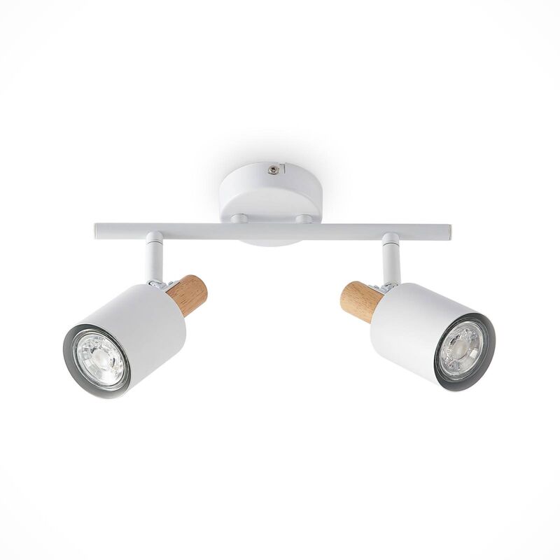 

Lindby Junes foco de techo LED 2 luces, blanco