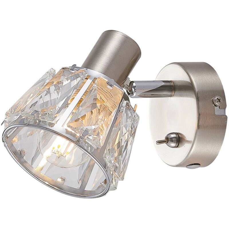 

Lindby Kosta lámpara de pared, interruptor, níquel
