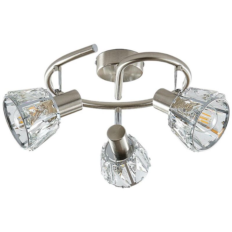 

Kosta lámpara de techo, 3 luces, níquel - Lindby