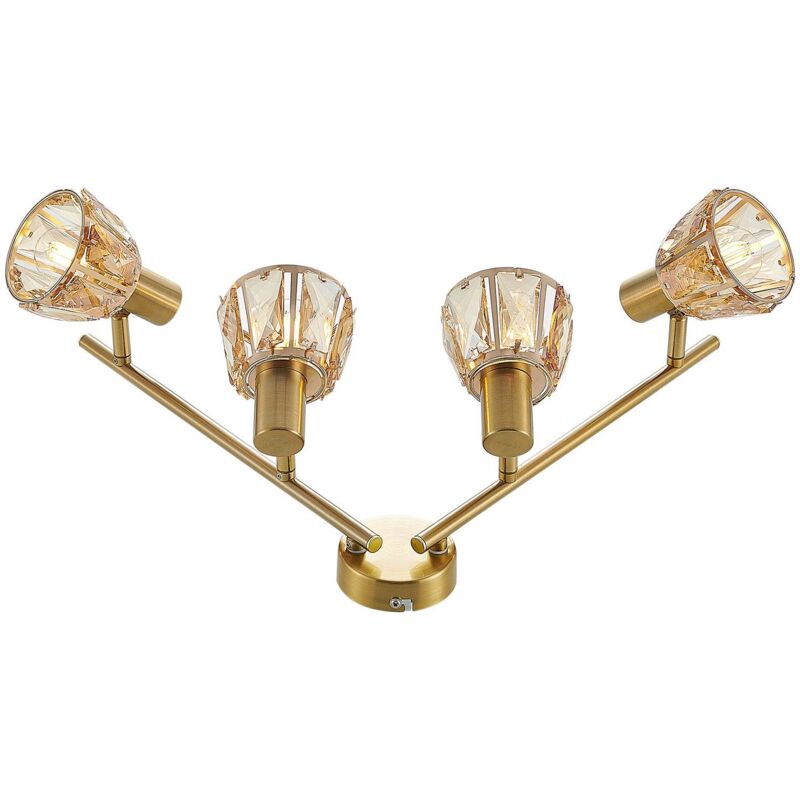 

Kosta lámpara de techo, 4 luces, latón - Lindby
