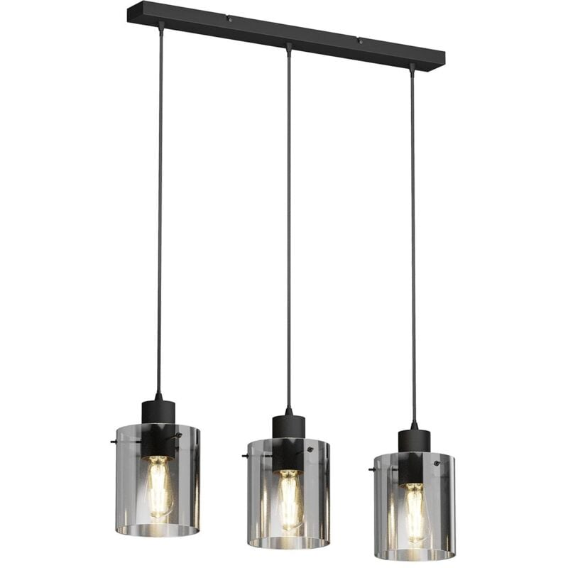 

Lindby Kourtney lámpara colgante, vidrio, 3 luces