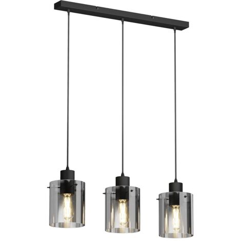 Lindby Lámpara colgante 'Kourtney' en Negro