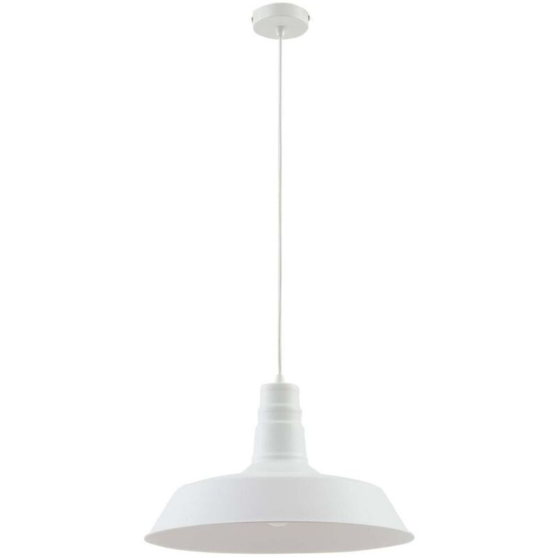Lámpara colgante 'Laylan' en Blanco de Metal - Lindby