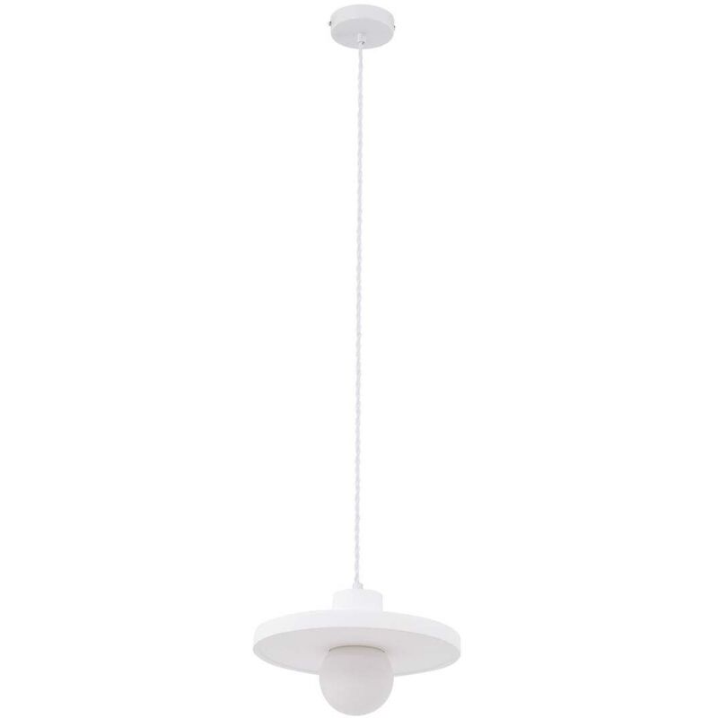 Lámpara colgante 'Nielson' en Blanco de Cerámica, Arcilla, Yeso - Lindby