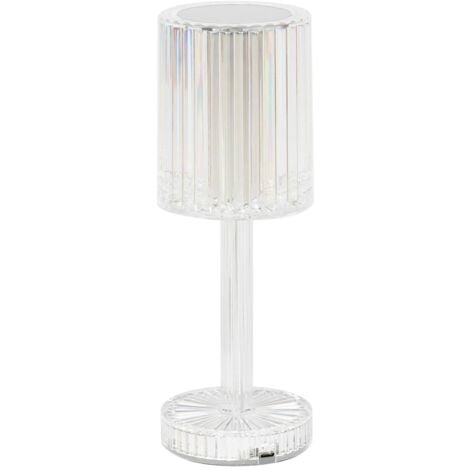 Lindby Lámpara de mesa LED 'Louane' en Transparente Plástico