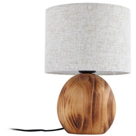 Lindby Lámpara de mesa 'Mayumi' en Marrón Madera