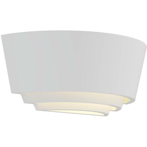 Lindby Lámpara de pared 'Azriel' en Blanco Cerámica, Arcilla, Yeso
