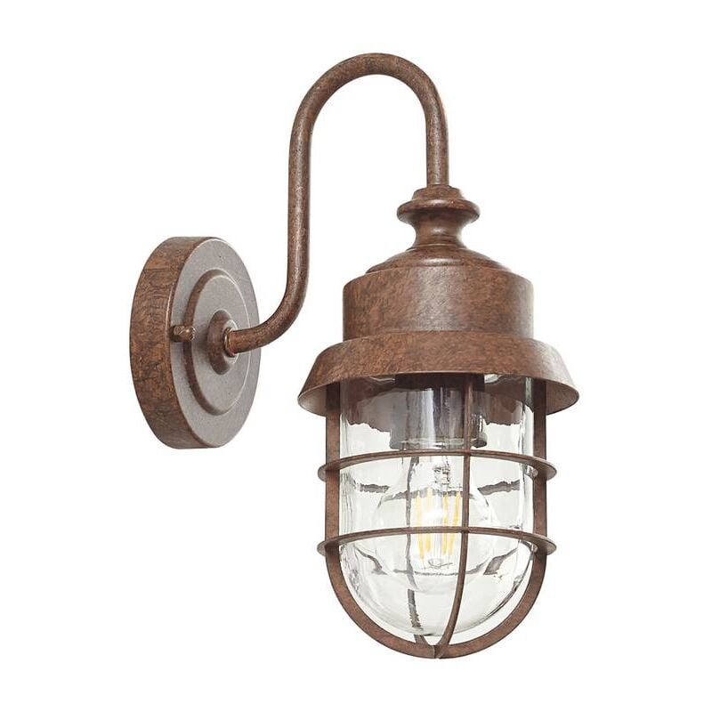 Lindby - Lámpara de pared exterior 'Adalie' en Marrón Metal