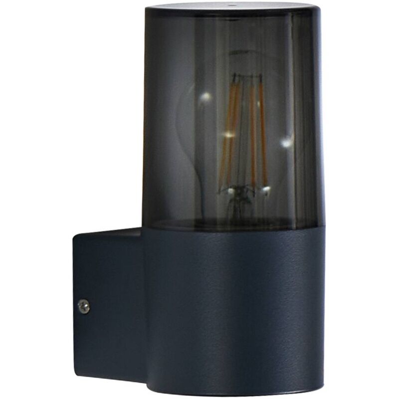 Lámpara de pared exterior 'Heulo' en Negro Aluminio - Lindby