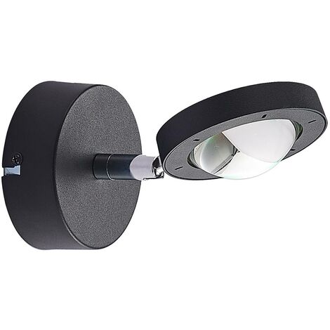 Lindby Lámpara de pared LED 'Edonita' en Negro Metal