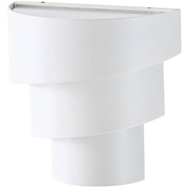 Lindby Lámpara de pared Led exterior 'Valir' en Blanco Aluminio