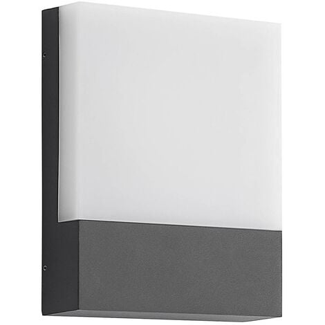 Lindby Lámpara de pared Led exterior 'Vanira' en Negro Aluminio