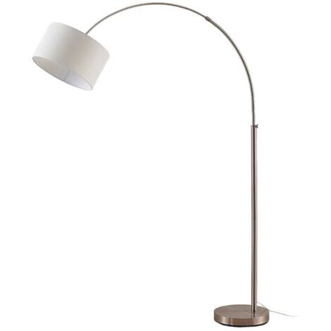 Lindby Lámpara de pie 'Railyn' en Blanco Textura, Tela, Tejido, Seda