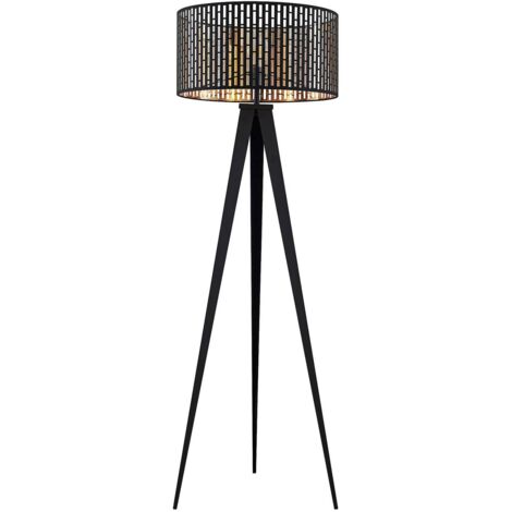 Lindby Lámpara de pie 'Thoralf' en Negro Metal