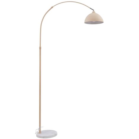 Lindby Lámpara de pie 'Tonka' en Blanco Metal