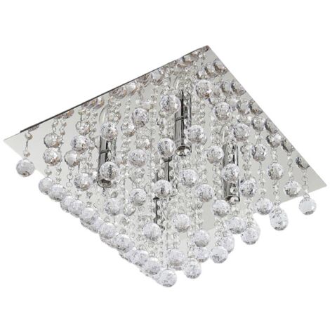 Lindby Lámpara de techo 'Annica' en Transparente Metal