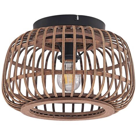 Lindby Lámpara de techo 'Bominio' en Marrón Madera