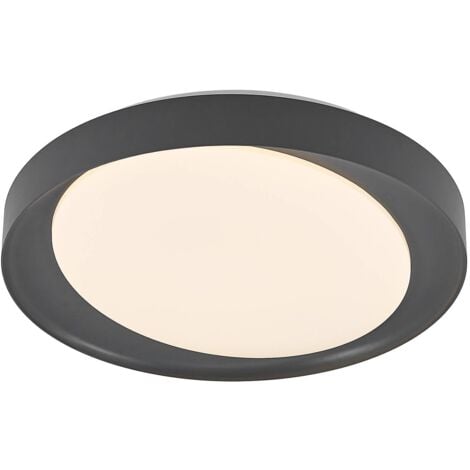 Lindby Lámpara de techo LED 'Alyano' en Gris Plástico
