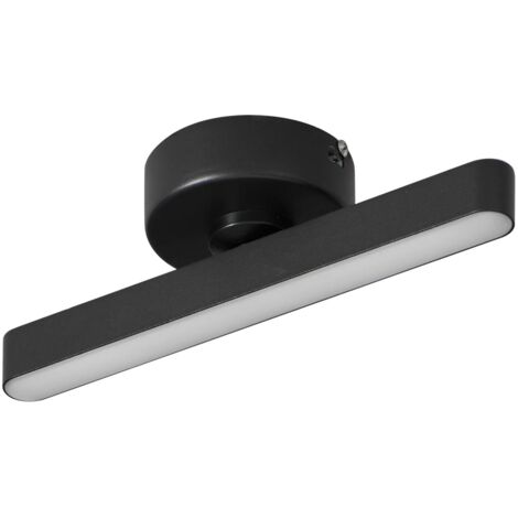 Lindby Lámpara de techo LED 'Eldrin' en Negro Metal