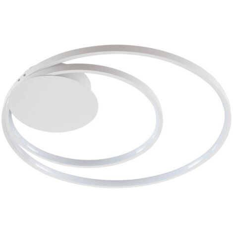 Lindby Lámpara de techo LED 'Nerwin' en Blanco Aluminio