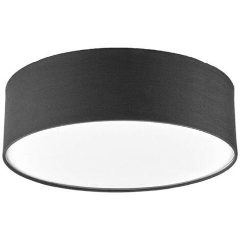 Lindby Lámpara de techo 'Sebatin' en Gris Textura, Tela, Tejido, Seda