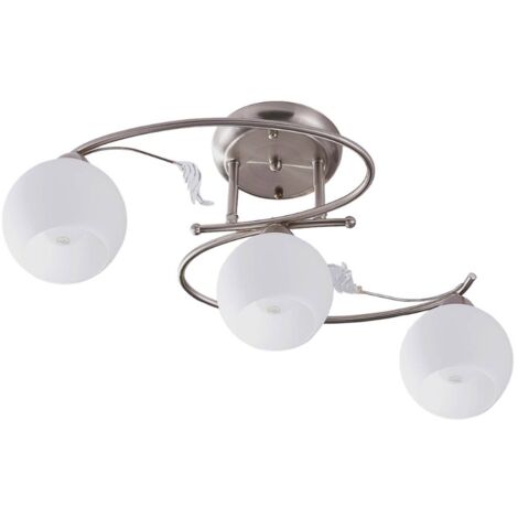 Lindby Lámpara de techo 'Svean' en Gris Vidrio