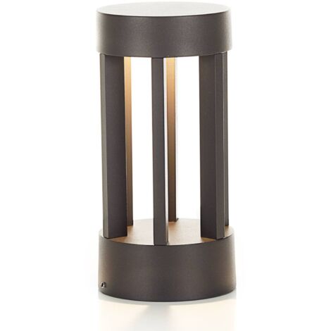 Lindby Lámpara LED para exterior 'Jordis' en Negro de Aluminio