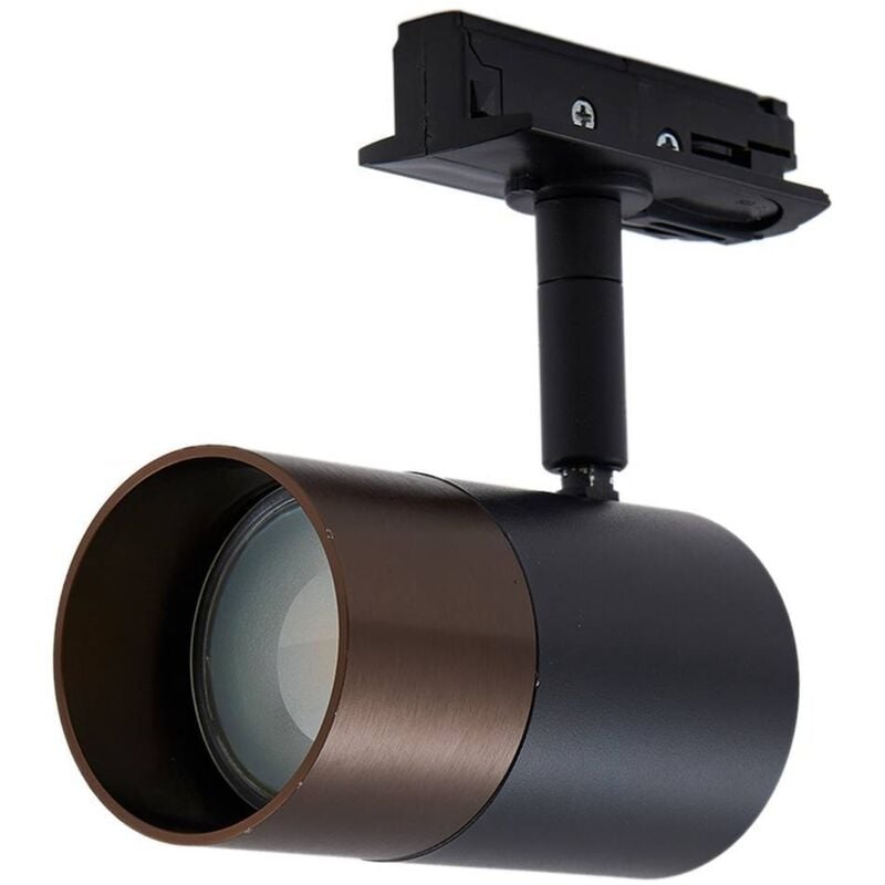 Lámpara para sistema de riel 'Linaro' en Negro Aluminio - Lindby