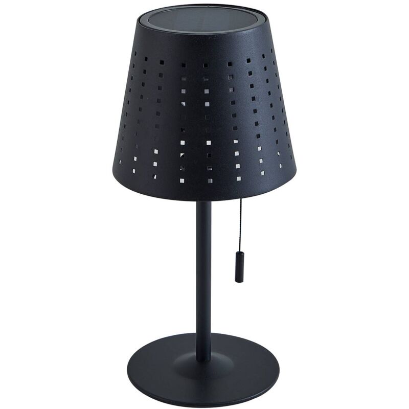 Lámparas solares 'Hilario' en Negro de Metal - Lindby