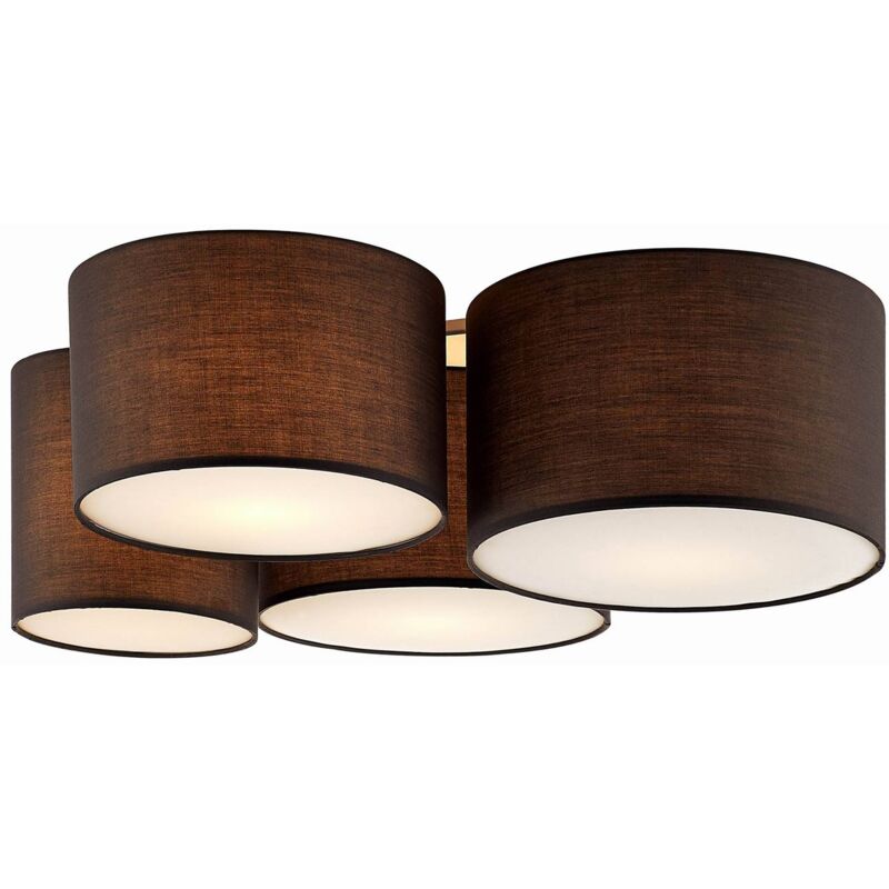 

Laurenz plafón, 4 luces, gris - Lindby