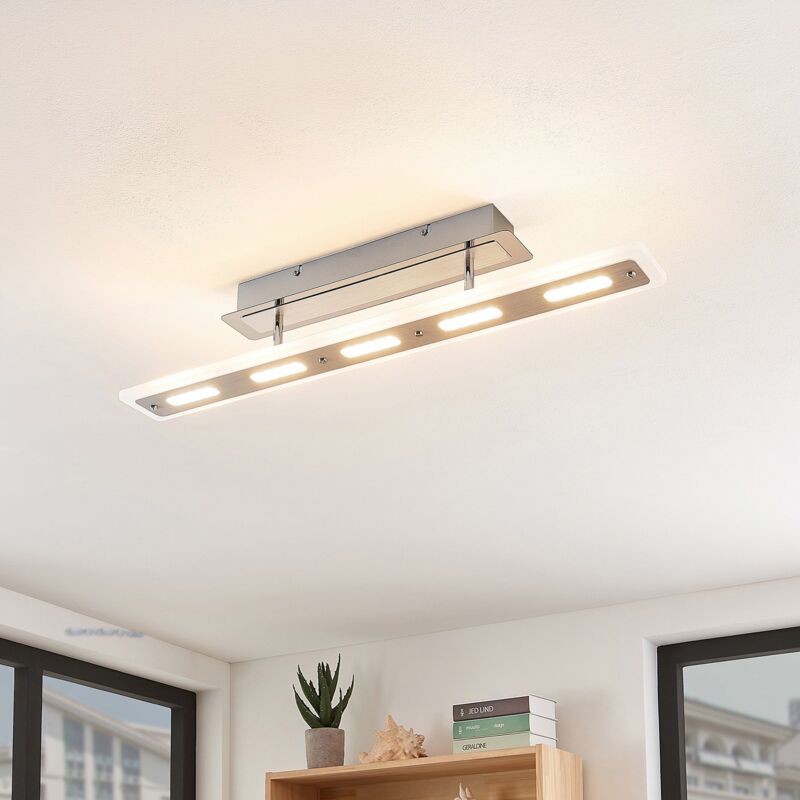 

Lavea lámpara LED de techo en cromo - Lindby