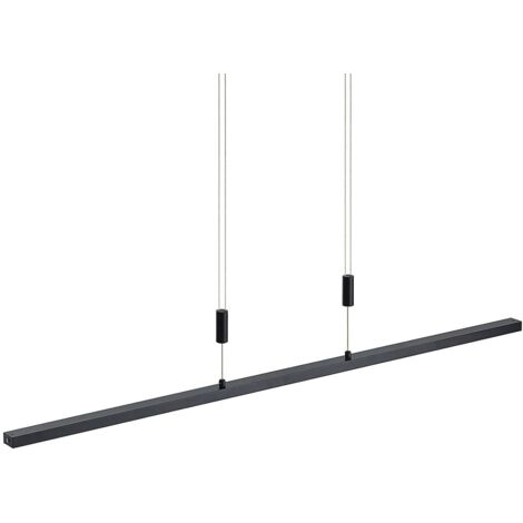 Lindby LED 'Arneja' in Nero da Alluminio
