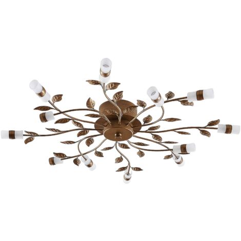 Lindby LED 'Bentas' in Marrone da Metallo