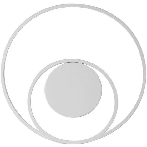 Lindby LED 'Emisua' in Bianco da Alluminio