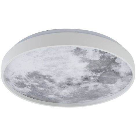 Lindby LED 'Lune' in Grigio da Plastica