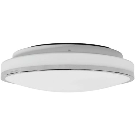 Lindby LED 'Lyss' in Bianco da Vetro
