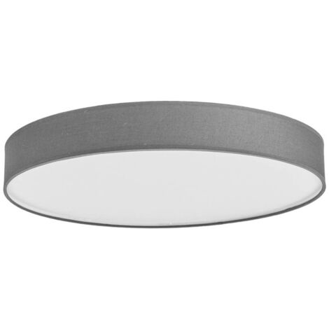 Lindby LED 'Saira' in Grigio da Tessuto