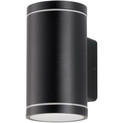 Lindby LED 'Valtin' in Nero da Acciaio Inox