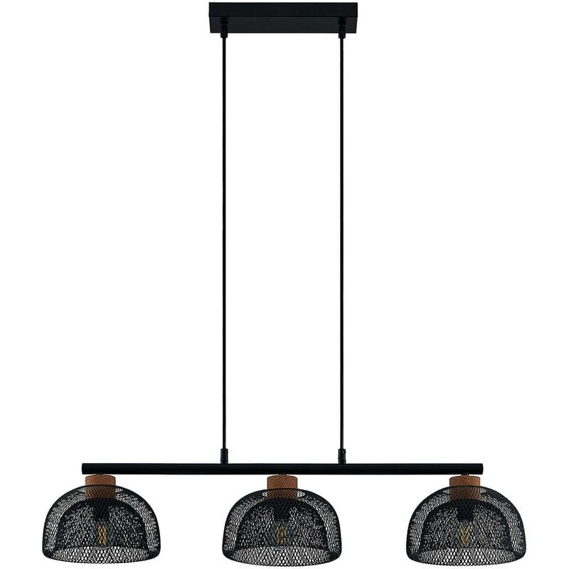 

Lindby Louk lámpara colgante, 3 luces, negro