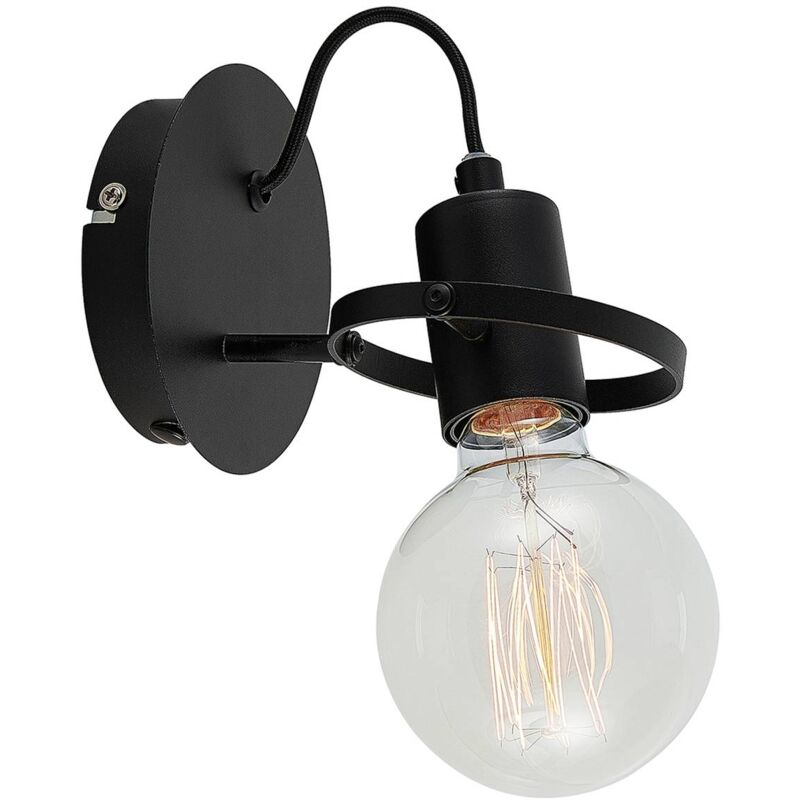 Lindby - Mirtel applique in nero - nero