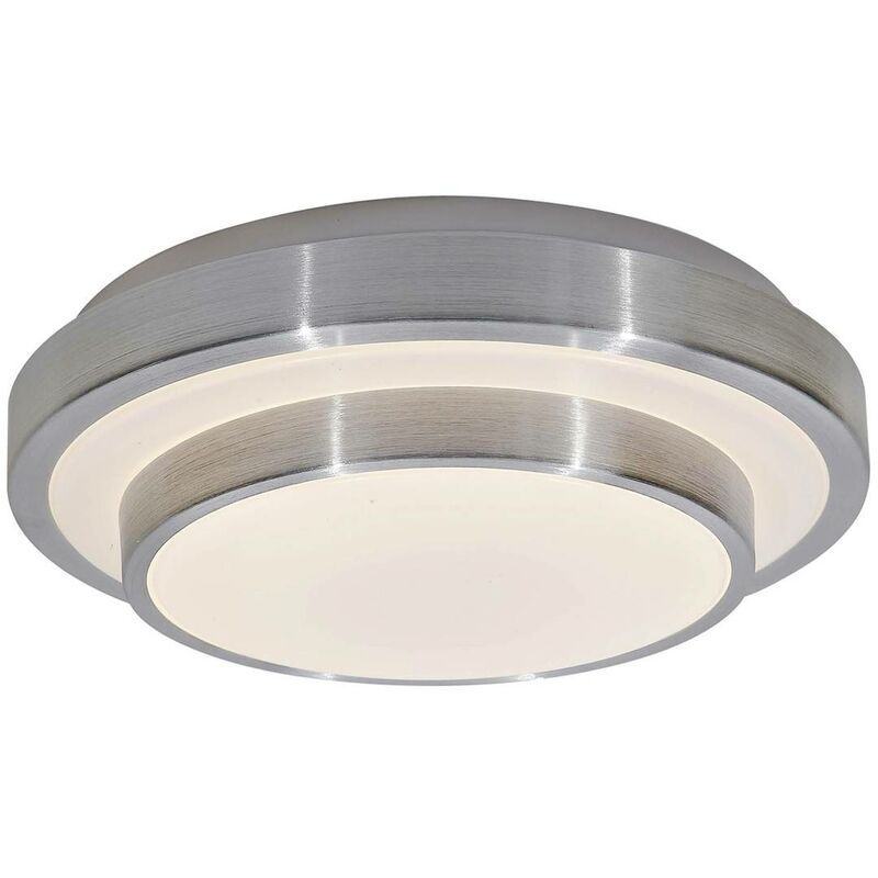 Lindby - Ceiling Light Naima (modern) in Silver made of Plastic for e.g. Living Room & Dining Room (1 light source,) from white, aluminium