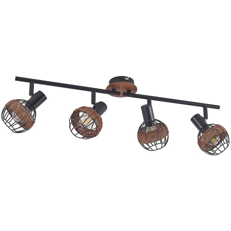 

Lindby Nermina foco de ratán, jaula, 4 luces