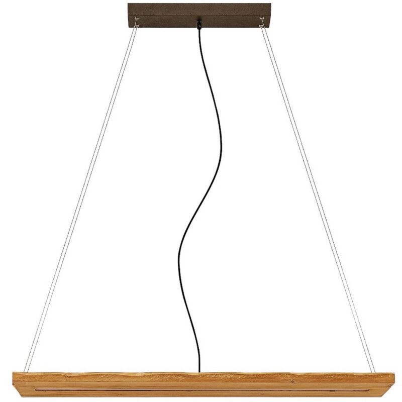 

Lindby Nesaja lámpara colgante LED de madera