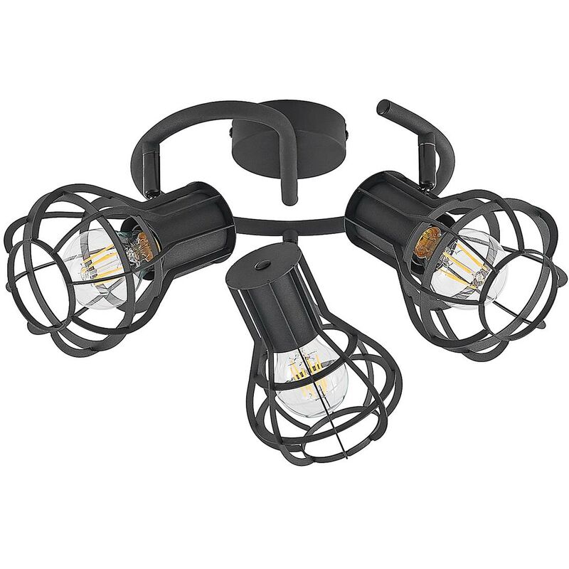 

Nurja lámpara de techo, redondo, 3 luces - Lindby