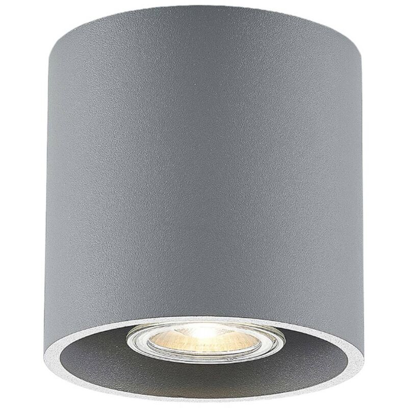 

Lindby Parvin downlight aluminio, redonda, gris