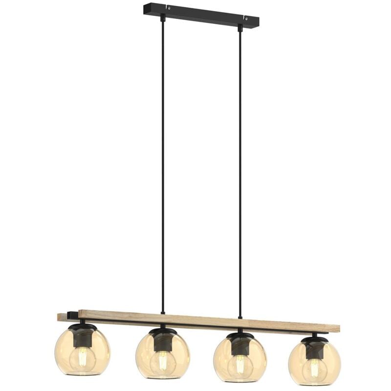 Lampada a sospensione Lindby Enrique, a 4 luci